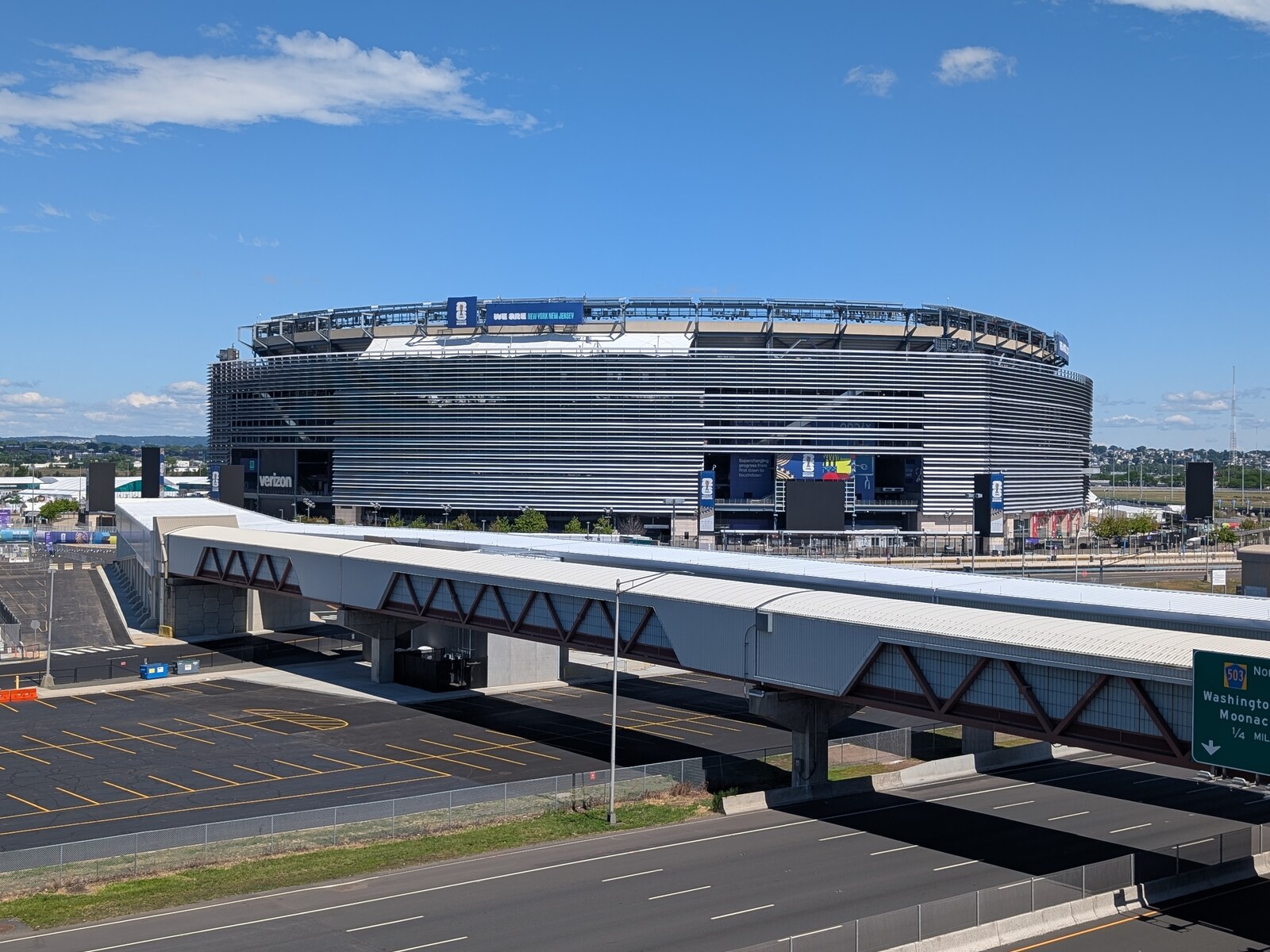 MetLife Stadium exterior in its 2026 FIFA World Cup configuration